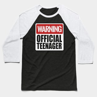 Official 13 Teenager Birthday Boys Girls 13th Birthday Gift Baseball T-Shirt